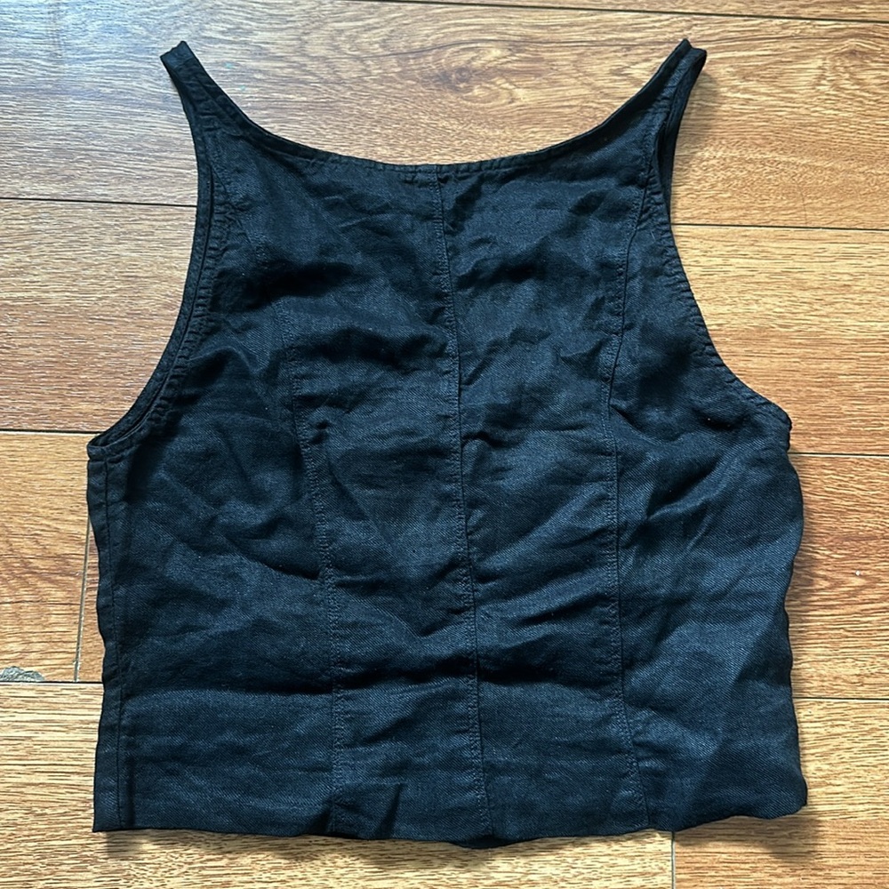 DAGMAR LINEN TOP - Picture 4 of 8